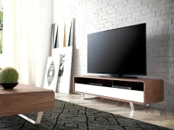 Walnoot En Wit Tv-Meubel 3046-Angel Cerda New