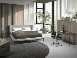 Walnoot En Zwart Getint Glazen Bureau 3137-Angel Cerda Discount