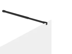 Wand Voor Inloopdouche Industriele Stijl - Mat Zwart - 120X200 Cm - Daren - Koop Nu Online-Shower & Design Outlet