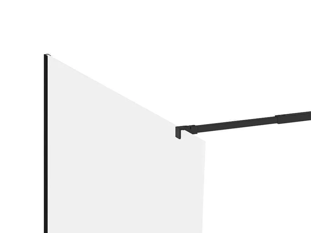 Wand Voor Inloopdouche Mat Zwart Met Industriele Stijl - 140X200 Cm - Daren-Shower & Design Hot