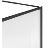 Wand Voor Inloopdouche Met Structuurglas - 120 X 200 Cm, Mat Zwart - Virana-Shower & Design Sale