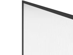 Wand Voor Inloopdouche Met Structuurglas - 120 X 200 Cm, Mat Zwart - Virana-Shower & Design Sale