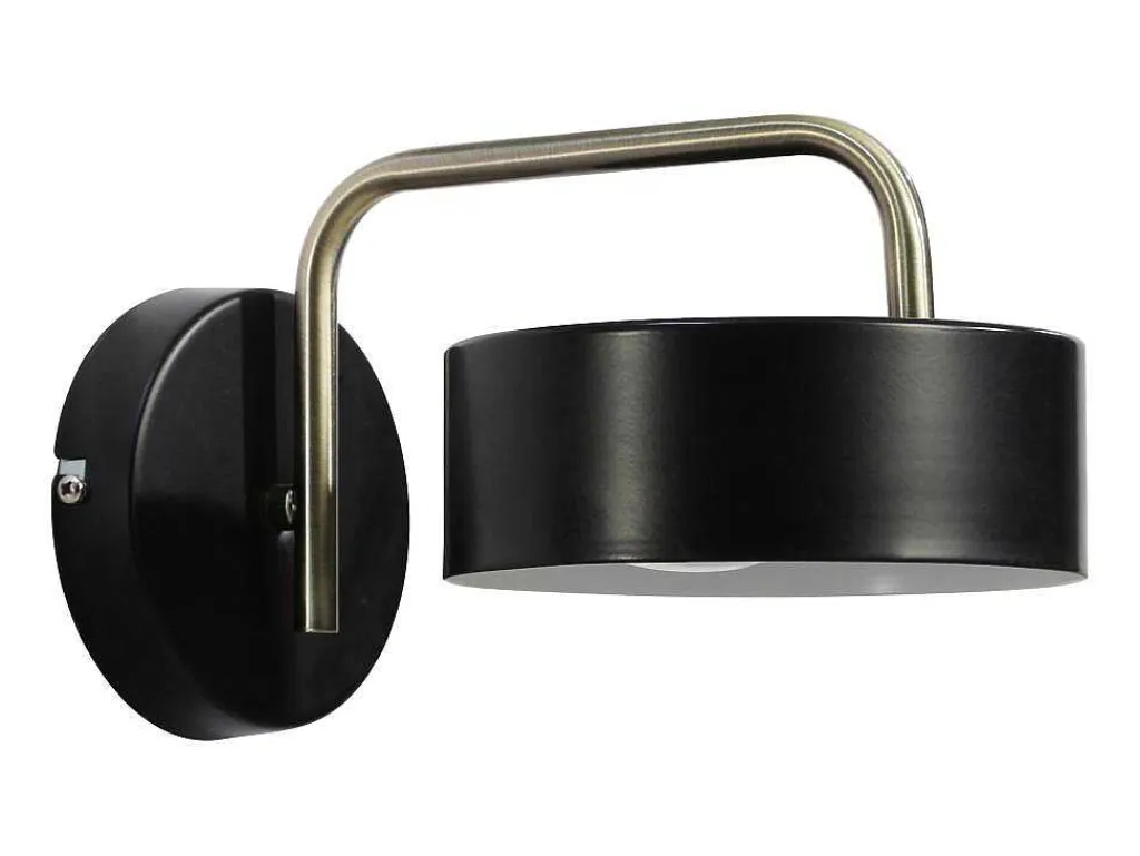 Wandlamp Met Vintage-Stijl Van Metaal - L24 X H14,5 Cm - Zwart En Goud - Otilie-OZAIA Outlet