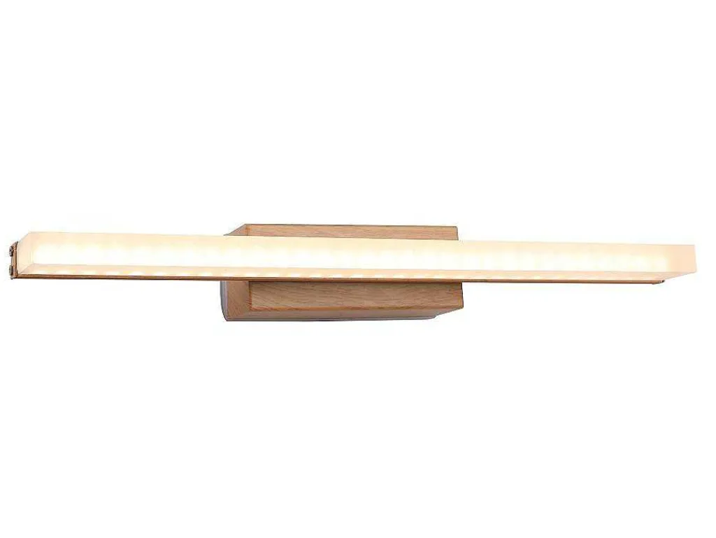 Wandlamp Voor Badkamer Met Ledverlichting - Metaal - L40 Cm - Houtkleur - Salford-OZAIA Sale