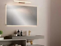 Wandlamp Voor Badkamer Met Ledverlichting - Metaal - L40 Cm - Houtkleur - Salford-OZAIA Sale