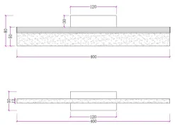 Wandlamp Voor Badkamer Met Ledverlichting - Metaal - L40 Cm - Houtkleur - Salford-OZAIA Sale