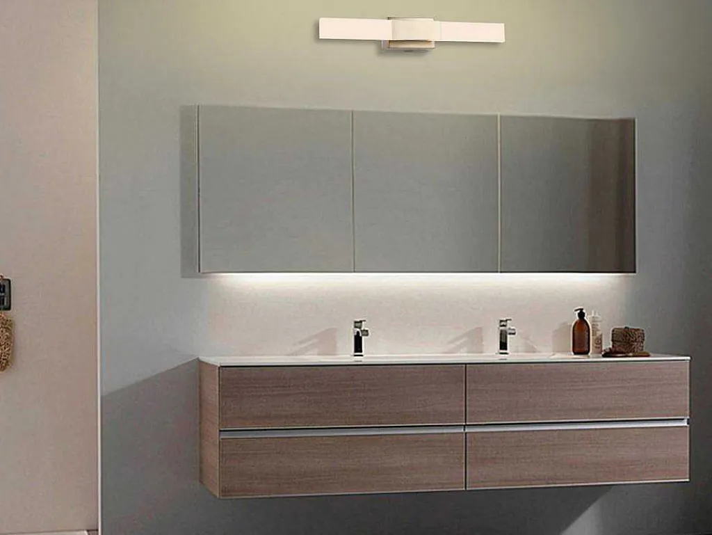 Wandlamp Voor Badkamer Met Ledverlichting Van Metaal - L30 Cm - Goudkleurig - Horsham-OZAIA Hot