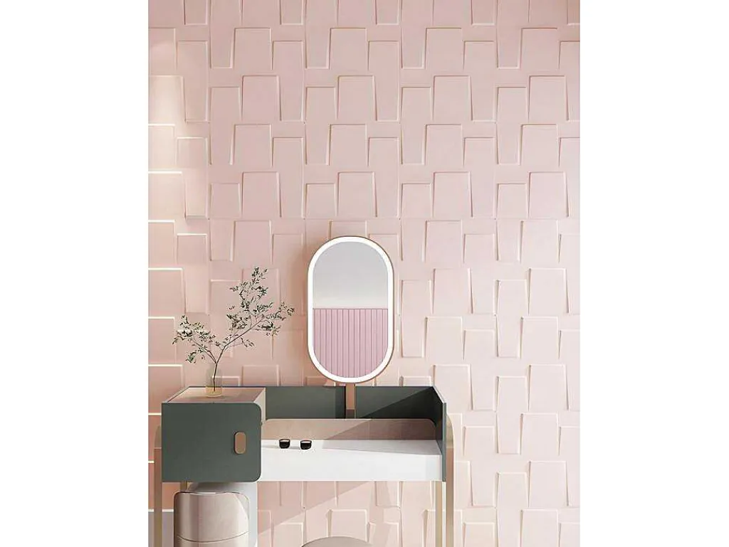 Wandpaneel 3D Brick Om Te Verven - Set Van 12 Stuks, 3M-Vente-unique Online