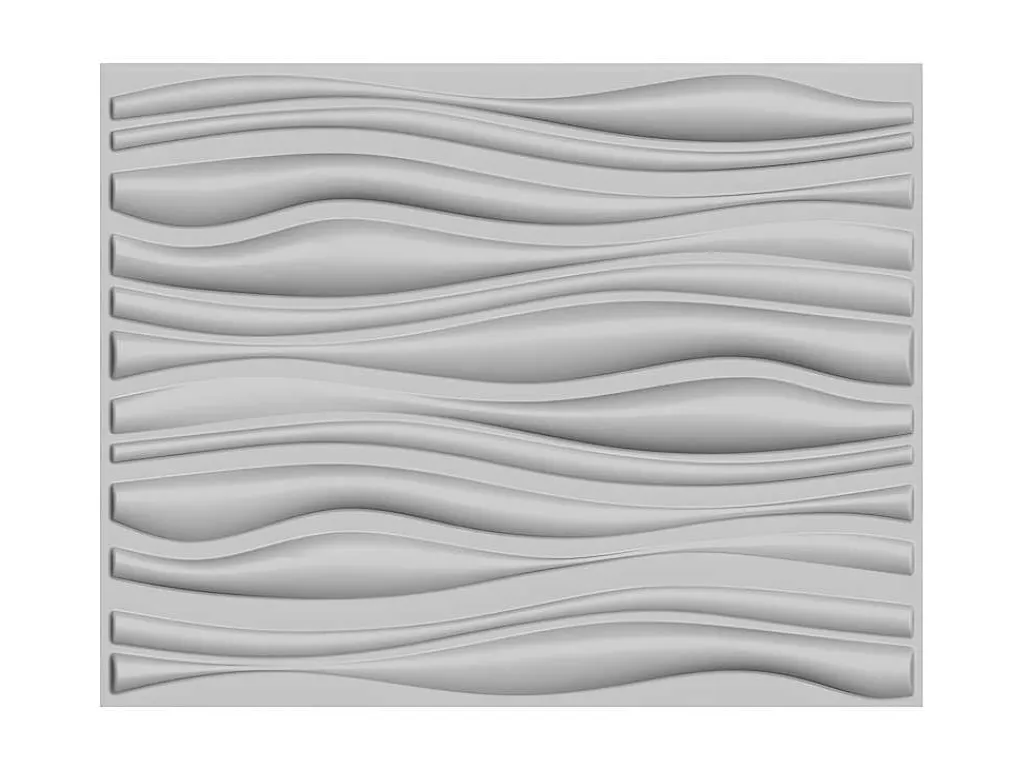 Wandpaneel 3D Ondia Om Te Verven - Set Van 6 Stuks, 3M-Vente-unique Best