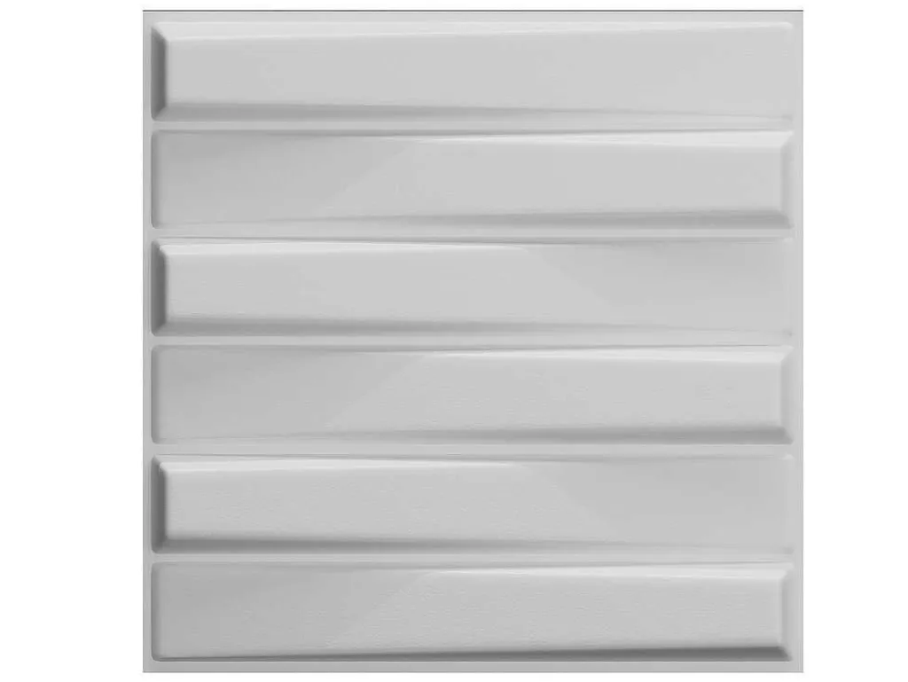 Wandpaneel 3D Strait Om Te Verven - Set Van 12 Stuks, 3M-Vente-unique Best
