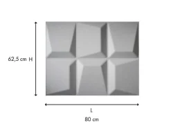 Wandpaneel 3D Tessel Om Te Verven - Set Van 6 Stuks, 3M-Vente-unique New