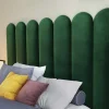 Wandpaneel Voor Hoofdeinde Japi - 210 Cm - Fluweel - Groen - Van-PASCAL MORABITO