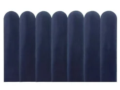 Wandpaneel Voor Hoofdeinde Japi - 210 Cm - Fluweel - Blauw - Van-PASCAL MORABITO New