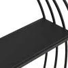 Wandrek Van Metaal - 2 Planken - Zwart - Nacera-Vente-unique Clearance
