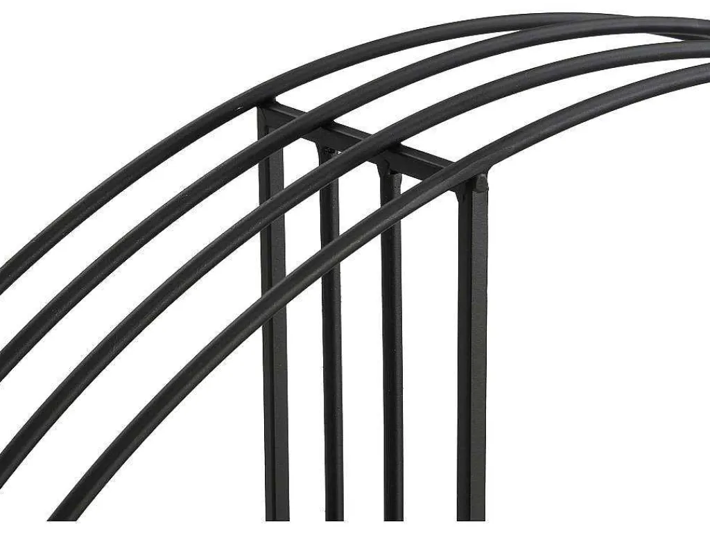 Wandrek Van Metaal - 2 Planken - Zwart - Nacera-Vente-unique Clearance