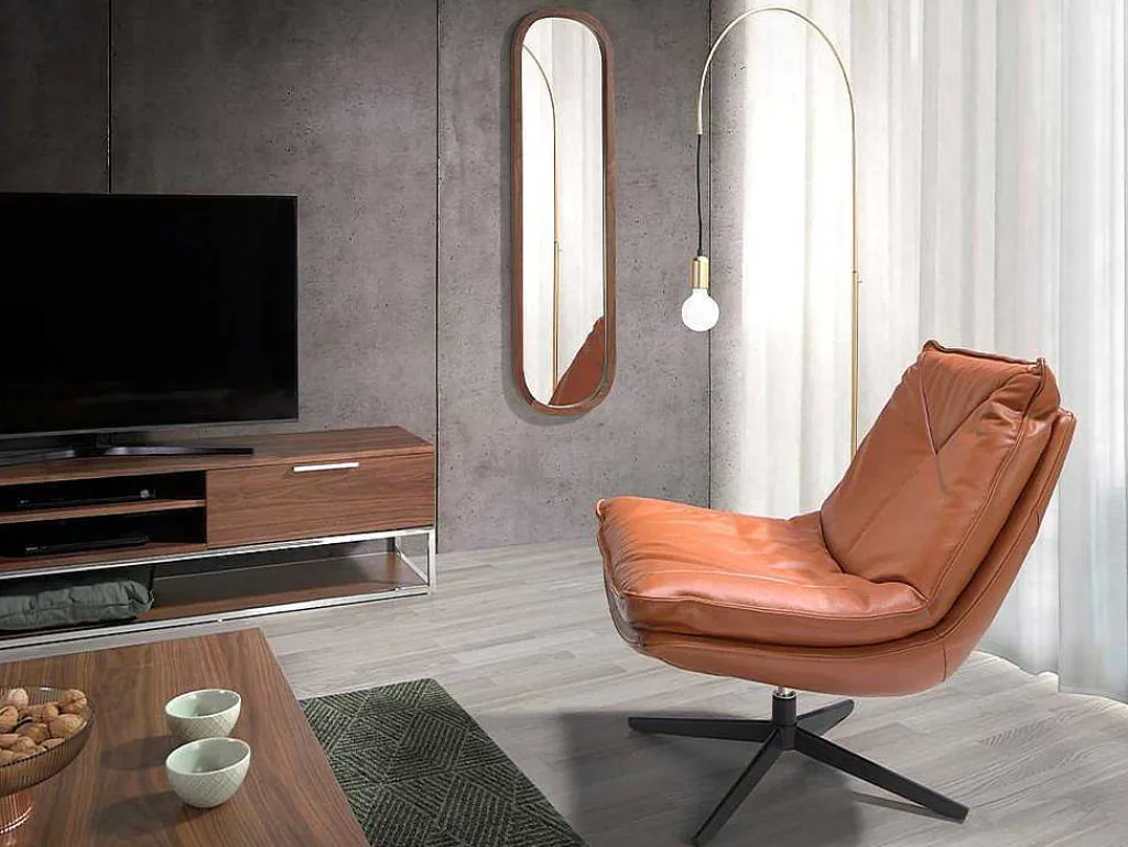 Wandspiegel In Walnoothout 3234-Angel Cerda Hot