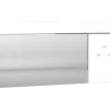 Wandspiegel Met 3 Haken - L. 120 X H. 60 - Wit - Niklos-Vente-unique