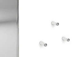 Wandspiegel Met 3 Haken - L. 120 X H. 60 - Wit - Niklos-Vente-unique