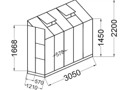 Wandtuinkas Van Polycarbonaat Van 3,7 M Calice Ii-EXPERTLAND Online