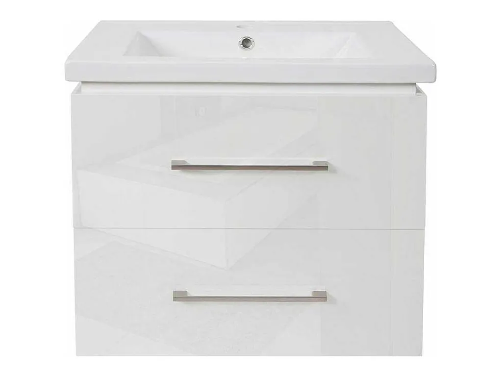 Wastafel + Wastafelmeubel Mcw-D16, Wit-Vente-unique Clearance