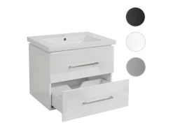 Wastafel + Wastafelmeubel Mcw-D16, Wit-Vente-unique Clearance