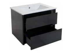 Wastafel + Wastafelmeubel Mcw-B19, Zwart-Vente-unique Sale