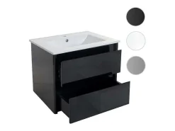 Wastafel + Wastafelmeubel Mcw-B19, Zwart-Vente-unique Sale