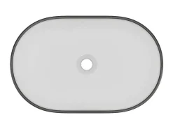 Wastafel Iwa - Tweekleurig Zwart En Binnenkant Wit-Shower & Design Clearance