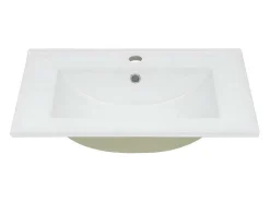 Wastafel Mcw-D16, 61Cm 18Mm Rand-Vente-unique Discount