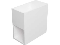 Wastafel Van Solid Surface Met Nis - Wit - 40 Cm - Pumori-Shower & Design Best