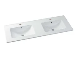 Wastafelmeubel Met Inbouwwastafel - Eikenfineer - 120 Cm - Cosmoti-Vente-unique Online