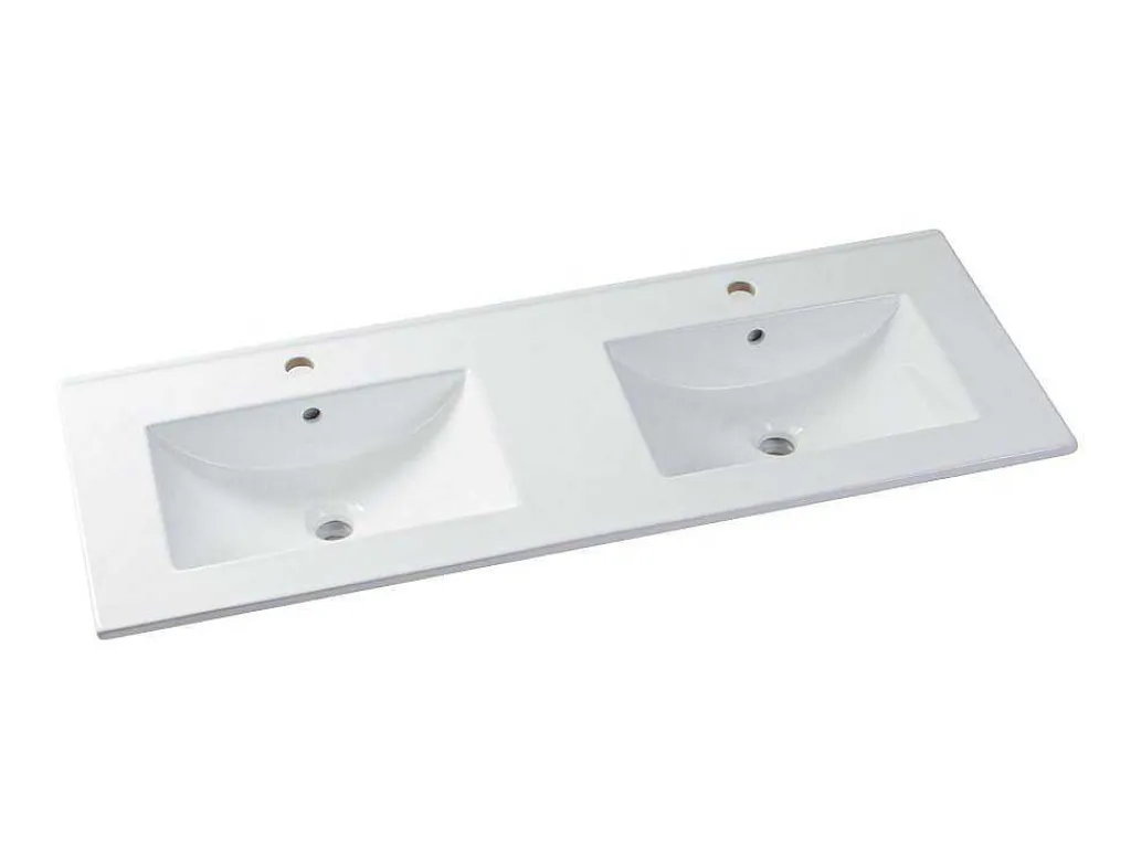 Wastafelmeubel Met Inbouwwastafel - Eikenfineer - 120 Cm - Cosmoti-Vente-unique Online