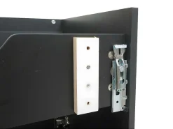 Wastafelonderbouw Mcw-L86, Zwart-Vente-unique Sale