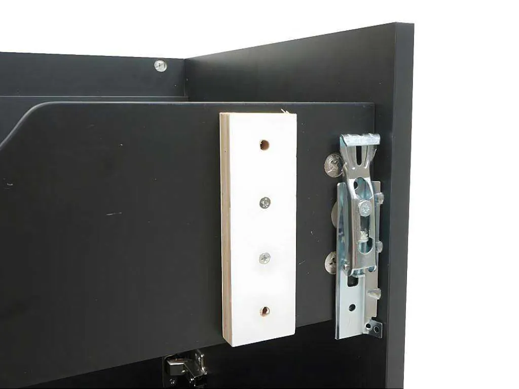 Wastafelonderbouw Mcw-L86, Zwart-Vente-unique Sale