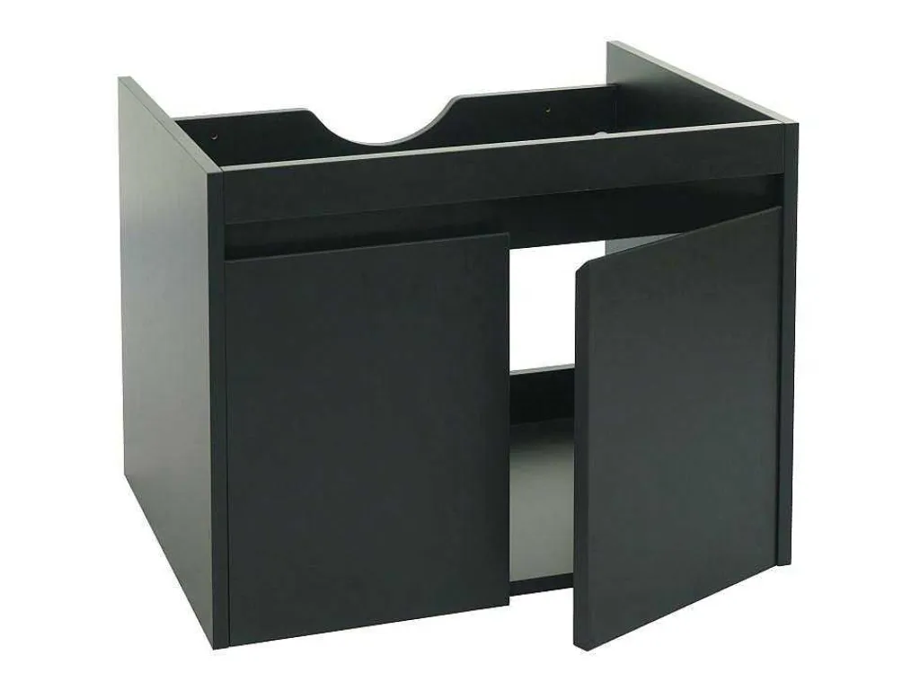 Wastafelonderbouw Mcw-L86, Zwart-Vente-unique Sale