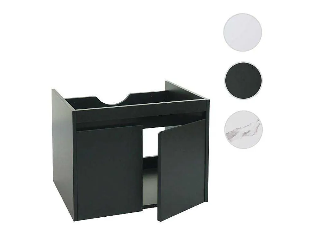 Wastafelonderbouw Mcw-L86, Zwart-Vente-unique Sale