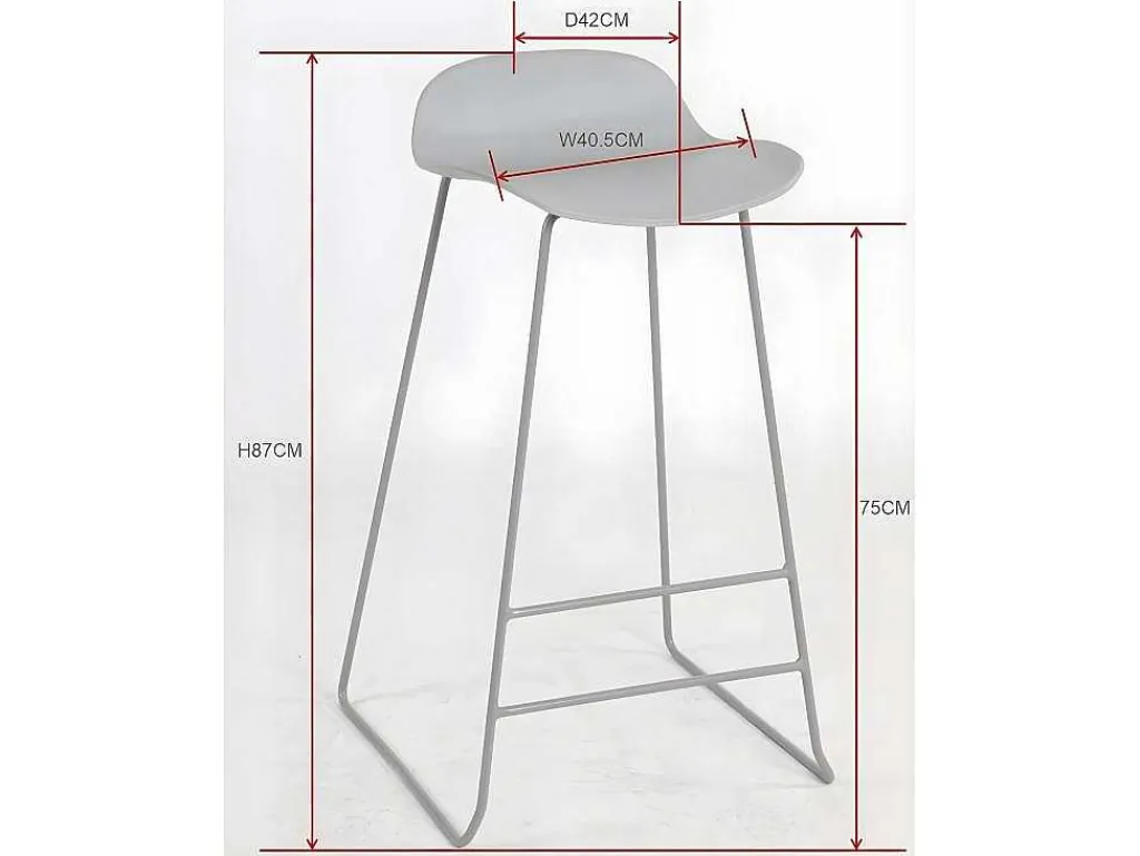 Wave Barstoel Kuipstoel Wit.-Venture Home Hot
