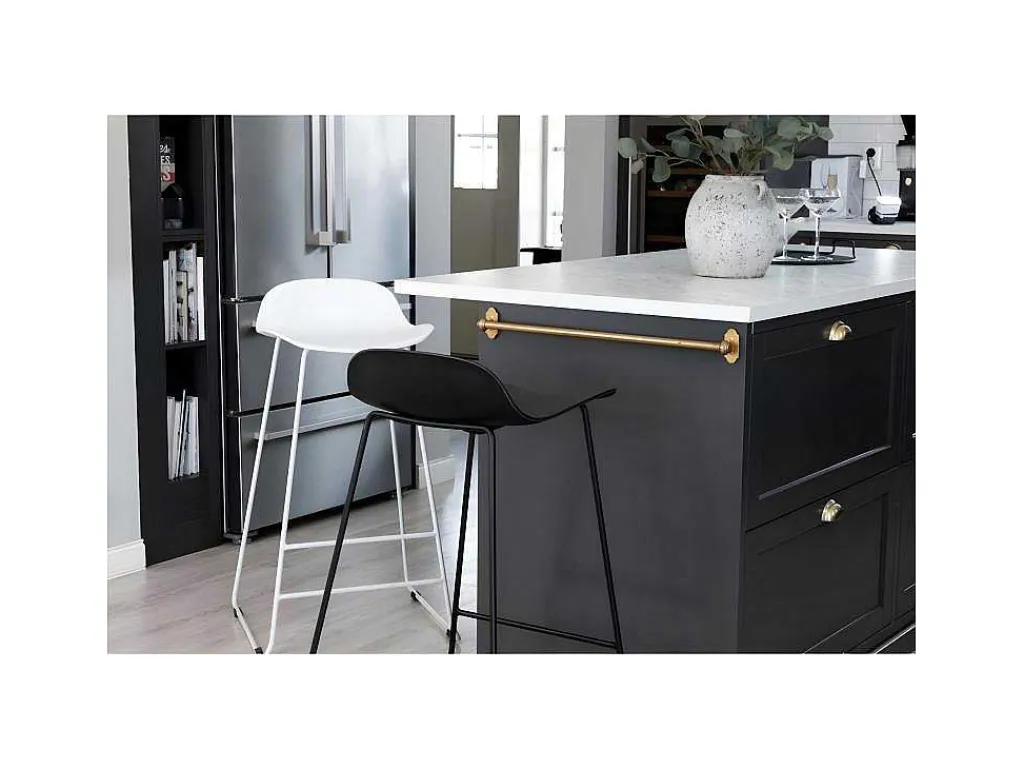 Wave Barstoel Kuipstoel Wit.-Venture Home Hot