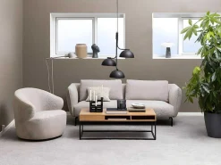 West Fauteuil Draaifunctie, Terugkeer Beige.-Vente-unique Outlet