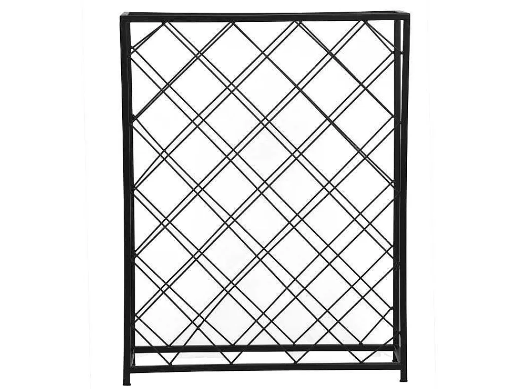 Wijnfleshouder Voor 32 Flessen - L55 X H71 Cm - Metaal - Zwart - Bolinar-OZAIA Outlet