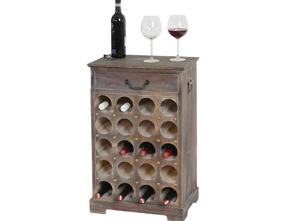 Wijnrek Torre H324, Bruin-Vente-unique Clearance