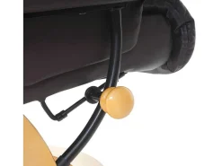 Windsor Xxl Relaxfauteuil Met Kruk, Bruin, Natuurlijk Bruin-Vente-unique Discount