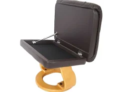 Windsor Xxl Relaxfauteuil Met Kruk, Bruin, Natuurlijk Bruin-Vente-unique Discount
