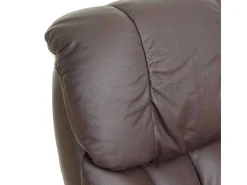Windsor Xxl Relaxfauteuil Met Kruk, Bruin, Natuurlijk Bruin-Vente-unique Discount