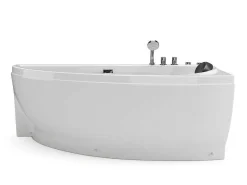 Wit Asymmetrisch Bubbelbad - 1 Plaats - 160 X 75 Cm - Hoek Rechts - Tabana-Shower & Design New