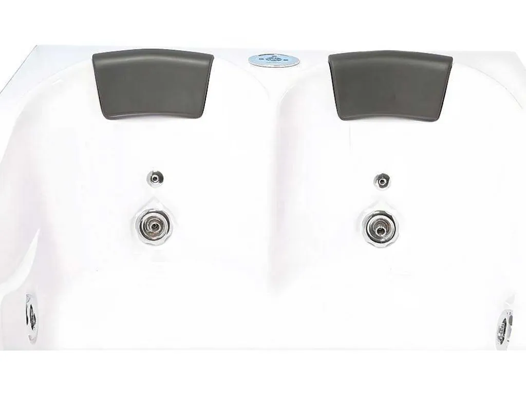 Wit Bubbelbad 180 X 120 Cm Chromotherapie 8 Jets Poppy-ELITESHOPPING Hot