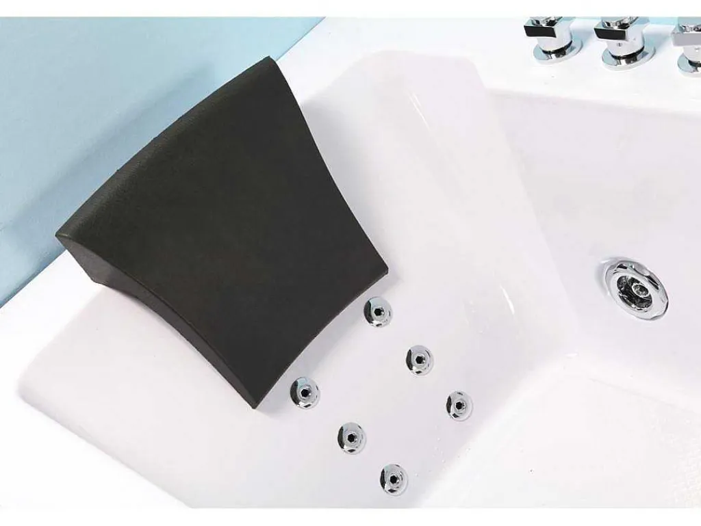 Wit Hydromassagebad Chromotherapie 180 X 90 Cm 16 Jets Eden-ELITESHOPPING Discount