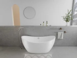 Wit Vrijstaand Designbad - 225 Liter - 170 X 83 X 77 Cm - Alda-Shower & Design Clearance