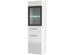 Witte Badkamerkolom Met Leds - L30 X B30 X H109 Cm - Laurine-Vente-unique Discount