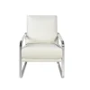 Witte Eco-Lederen Gestoffeerde Fauteuil 5026-Angel Cerda Outlet